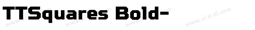 TTSquares Bold字体转换